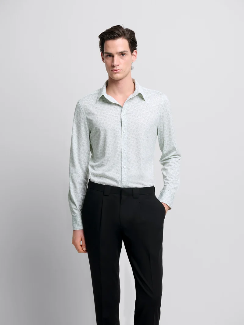 Chemise extraslim à motifs