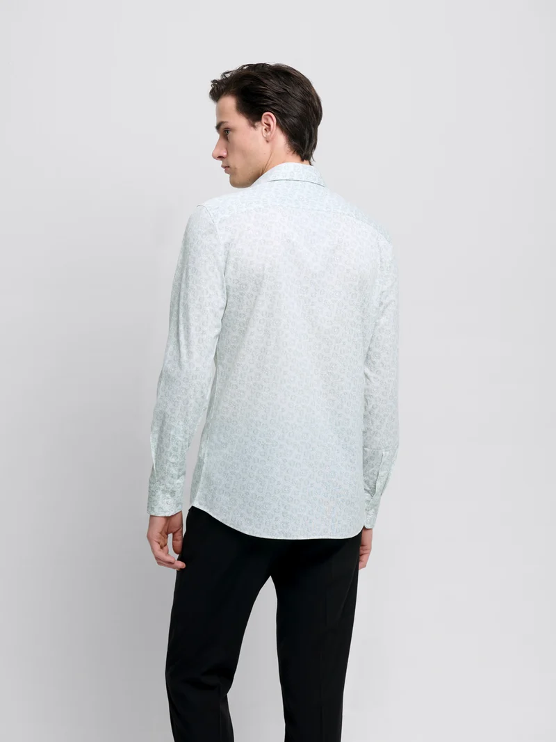 Chemise extraslim à motifs
