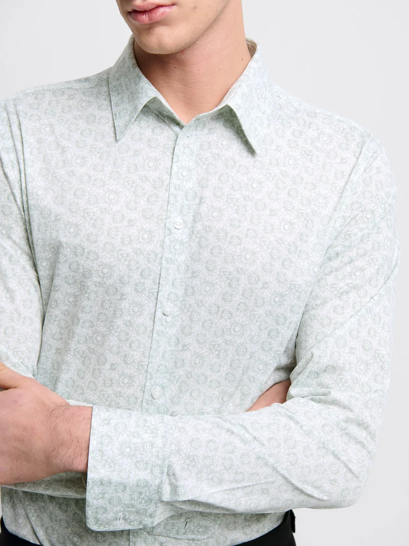 Chemise extraslim à motifs