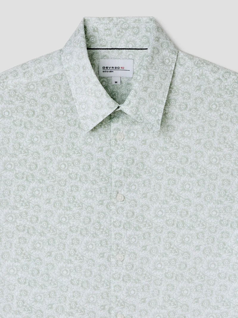 Chemise extraslim à motifs