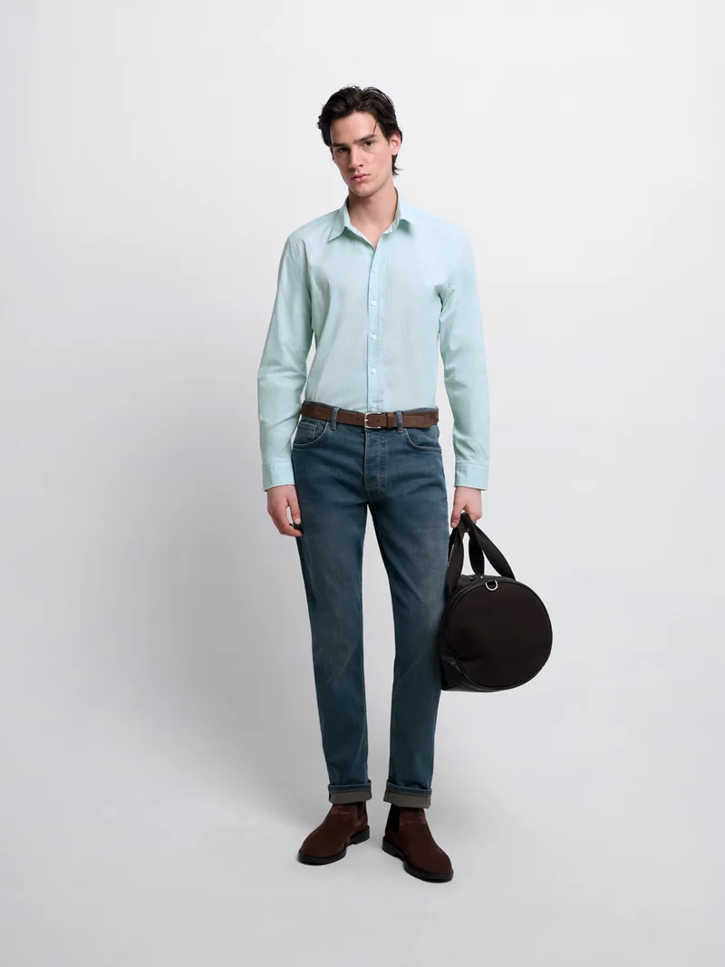 Chemise extraslim rayée
