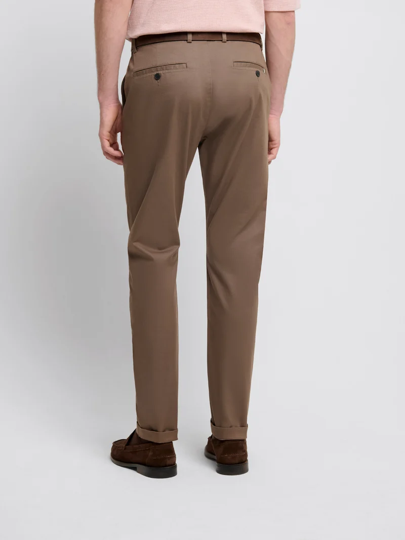 Chino en coton mélangé