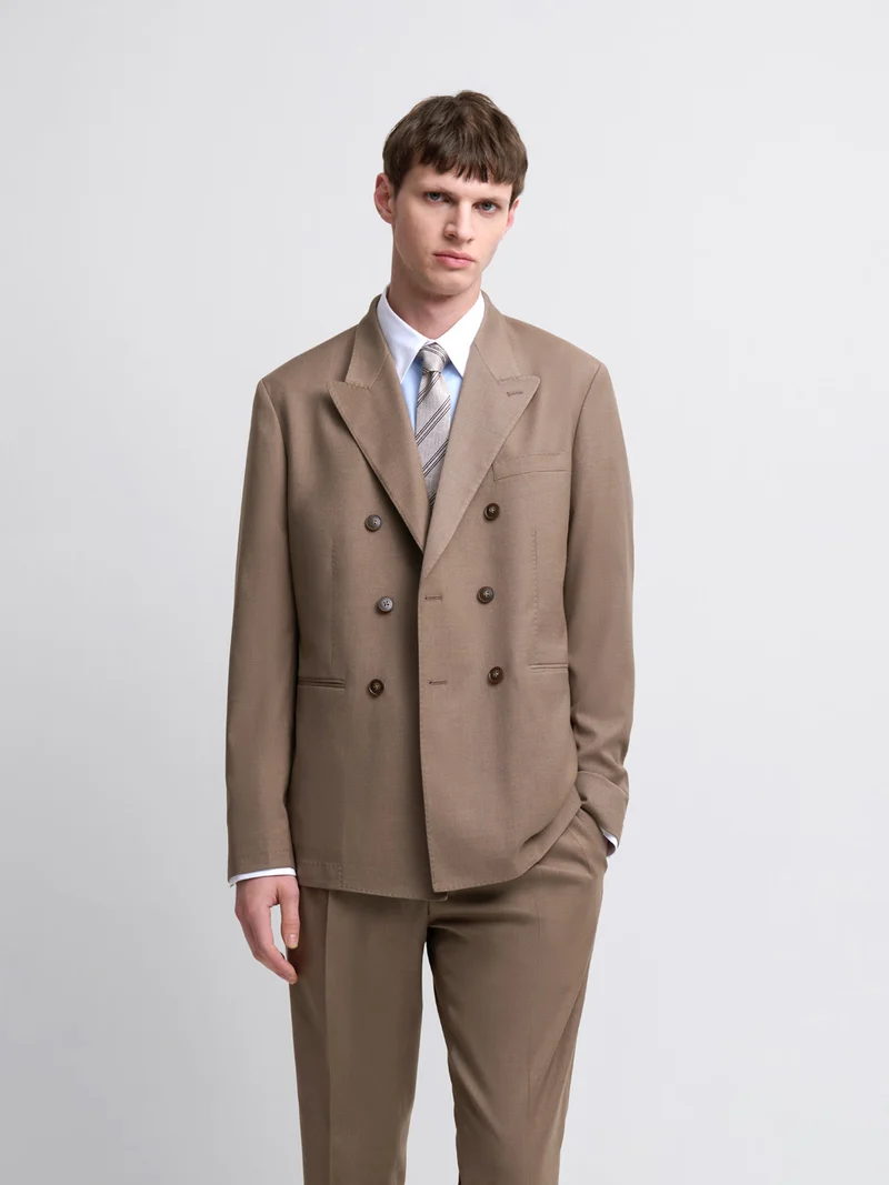 Veste de costume croisée slim