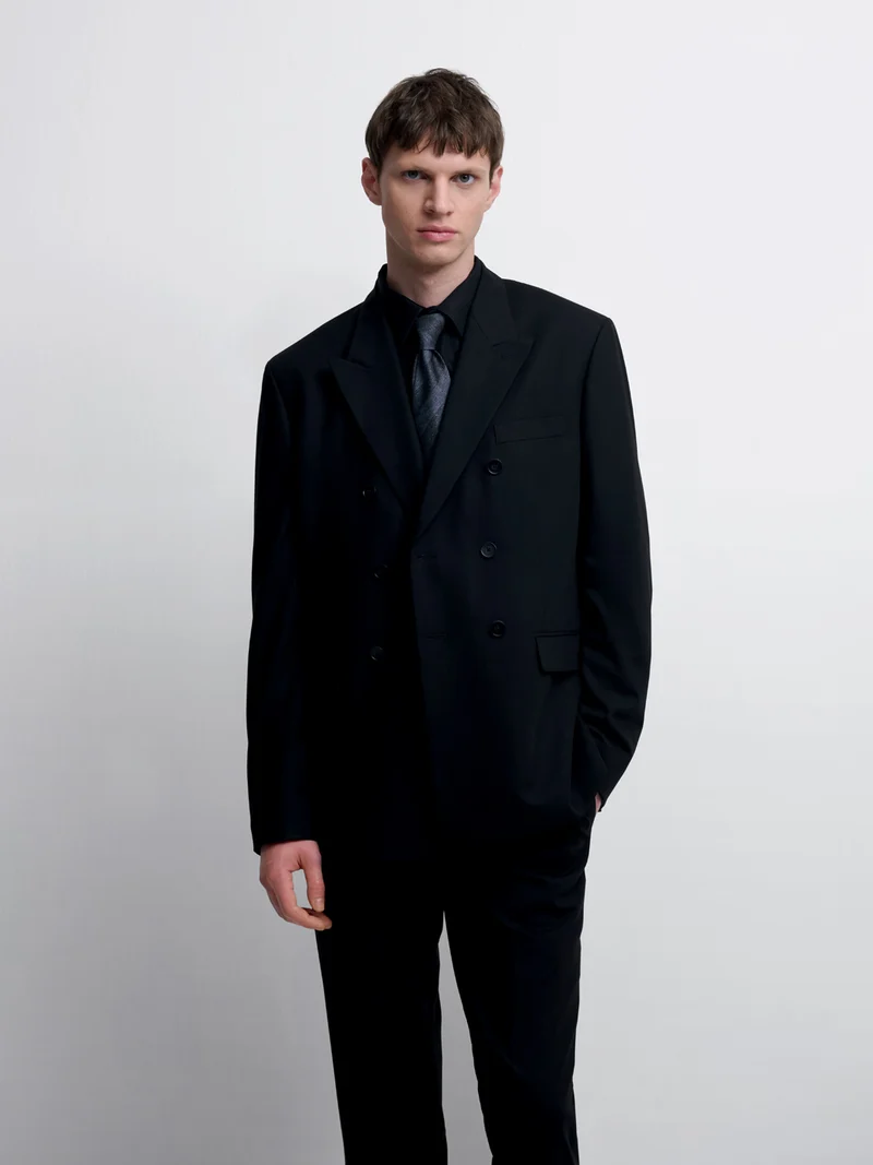 Veste de costume croisée slim