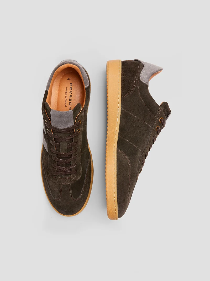 Baskets en cuir