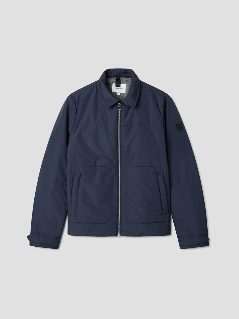 Blouson matelassé col chemise