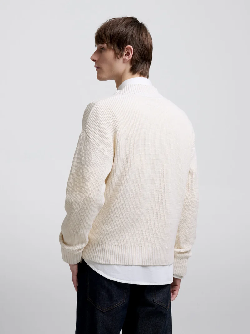Pull col V en maille perlée - L'atelier