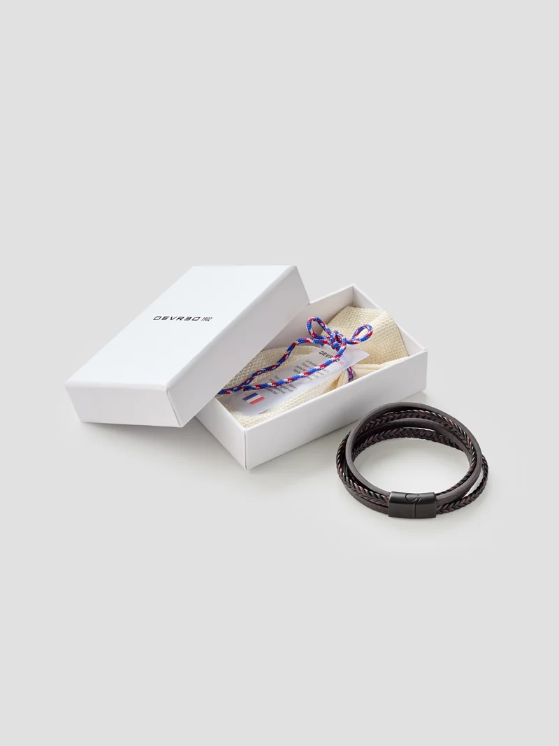 Bracelet 4 en 1 en cuir