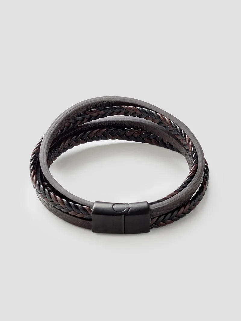 Bracelet 4 en 1 en cuir