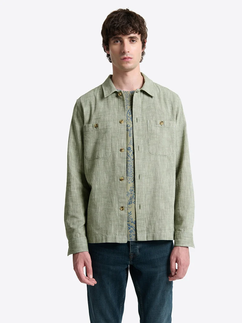 Surchemise regular chinée