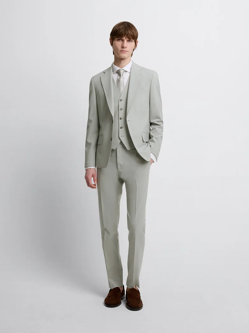 Gilet de costume en laine mélangé