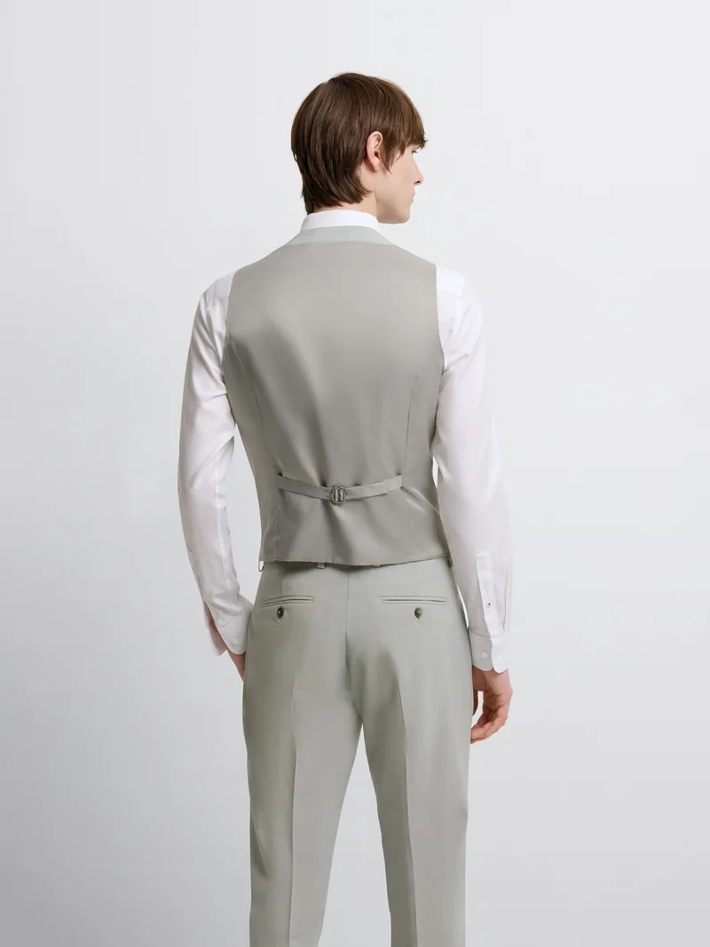 Gilet de costume en laine mélangé