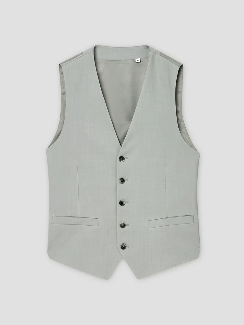 Gilet de costume en laine mélangé