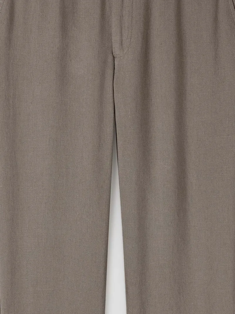 Chino en lin mélangé
