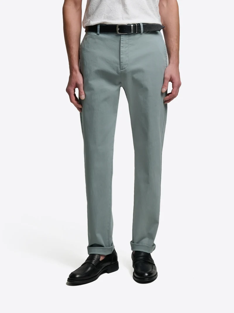 Chino slim en coton mélangé