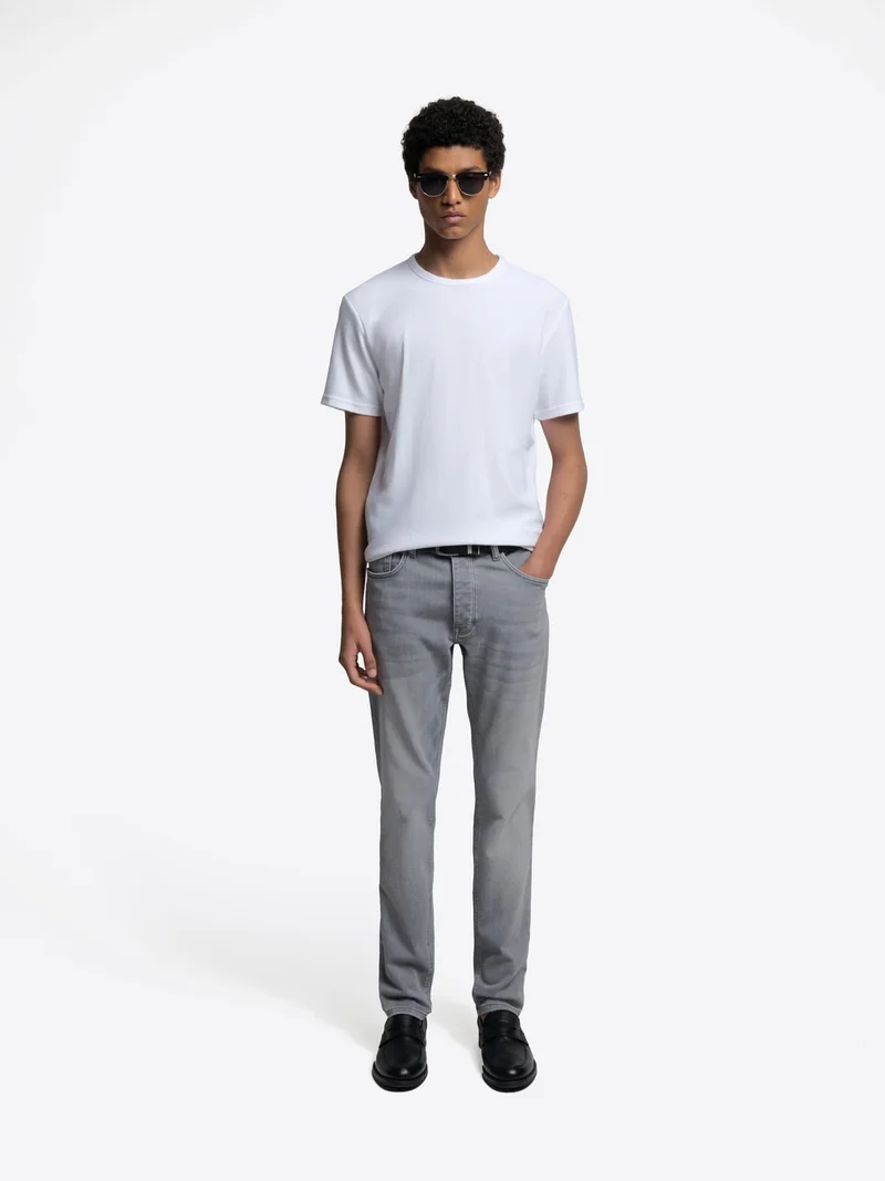 Jean denim slim stretch molleton
