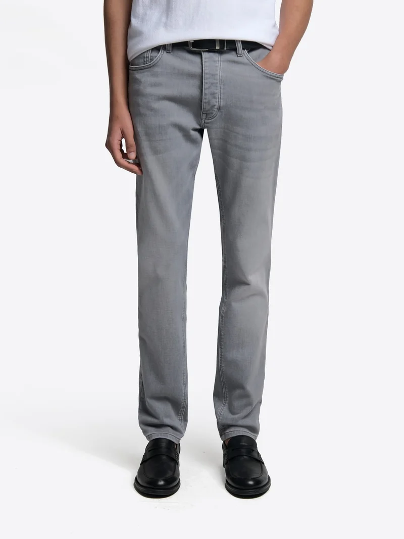 Jean denim slim stretch molleton