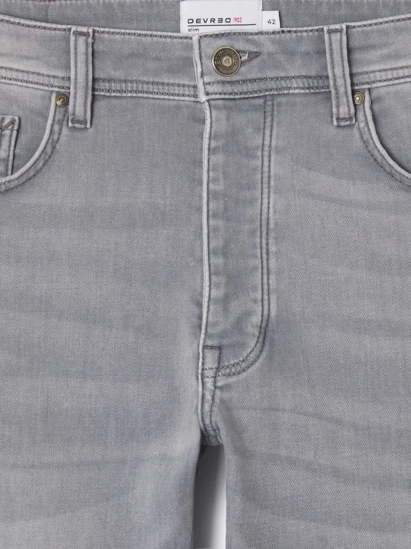 Jean denim slim stretch molleton
