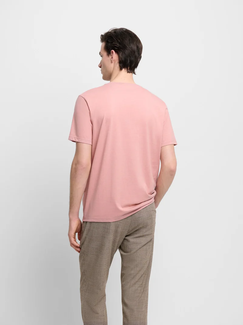 T-shirt col rond mélange coton Supima®
