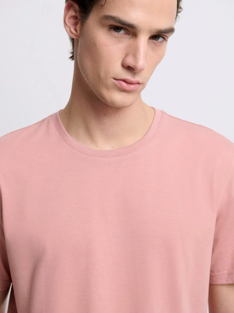 T-shirt col rond mélange coton Supima®
