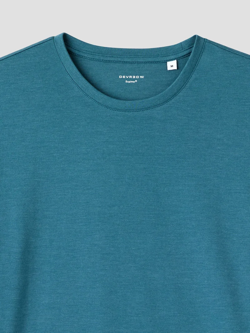 T-shirt col rond mélange coton Supima®