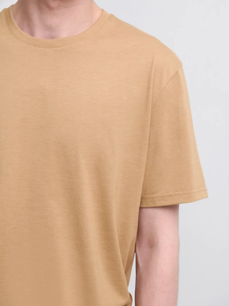 T-shirt col rond mélange coton Supima®