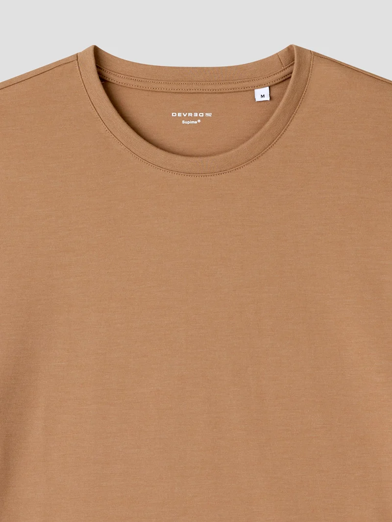 T-shirt col rond mélange coton Supima®