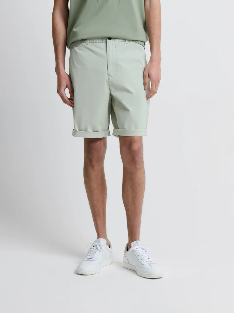 Bermuda slim taille semi-élastiquée
