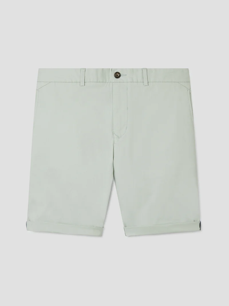 Bermuda slim taille semi-élastiquée
