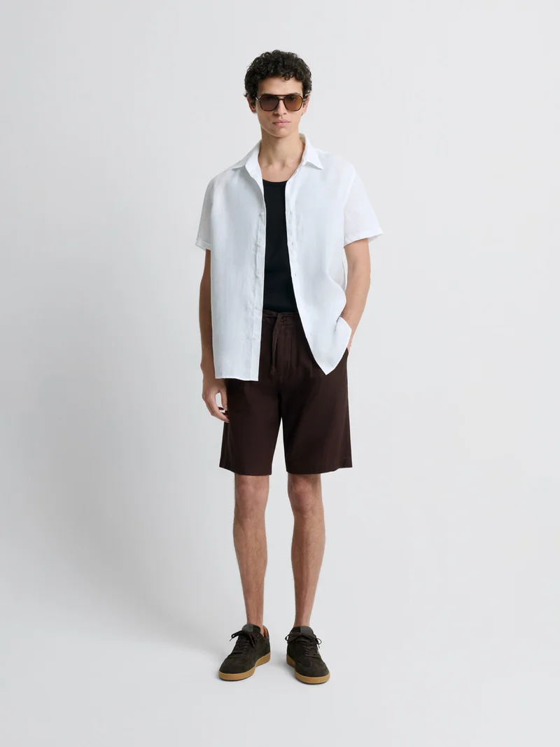 Bermuda en coton lin
