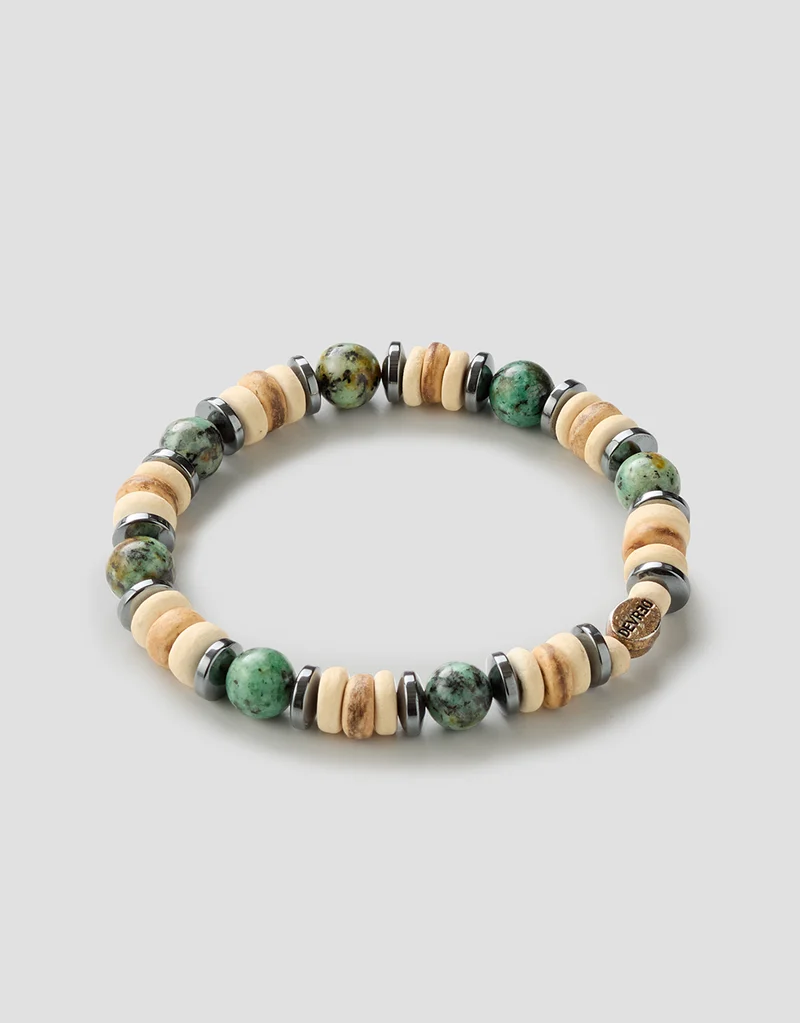 Bracelet en perles et bois