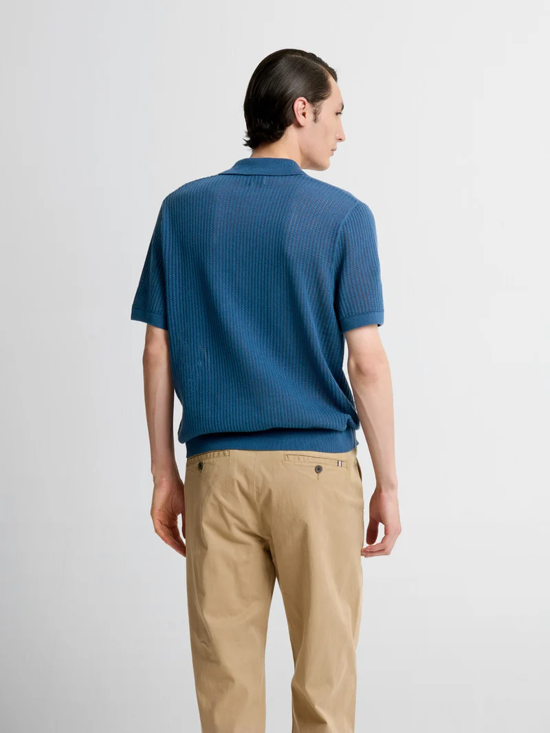 Chemise en maille en coton bio