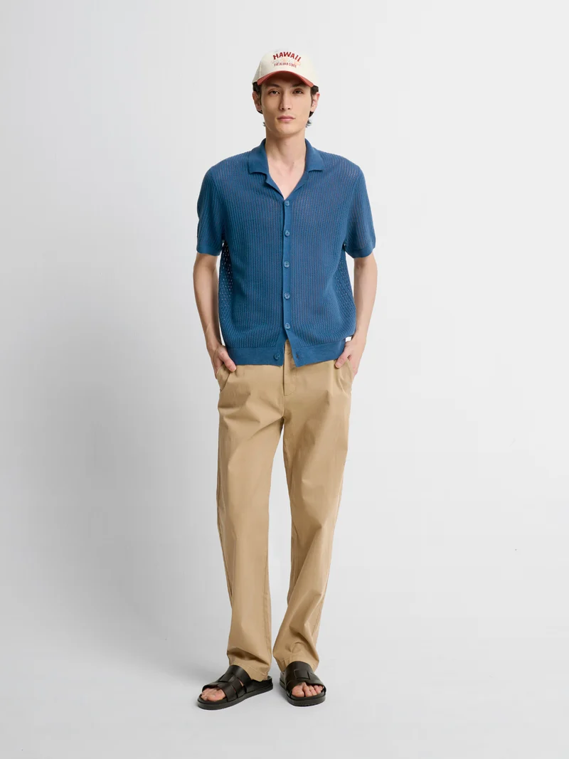 Chemise en maille en coton bio