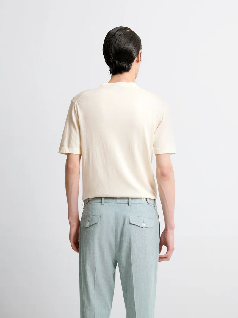 T-shirt maille en soie mélangé