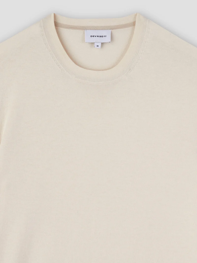 T-shirt maille en soie mélangé