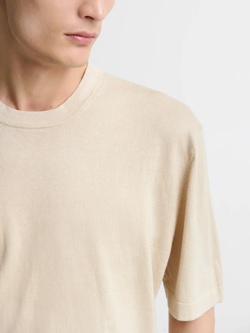 T-shirt maille en soie mélangé