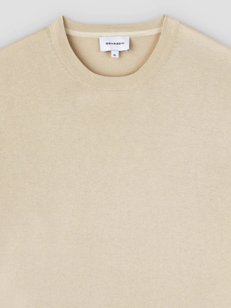 T-shirt maille en soie mélangé