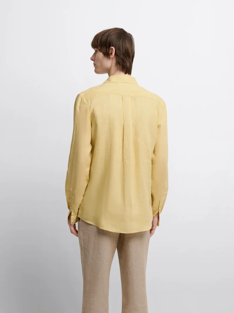 Chemise slim en lin