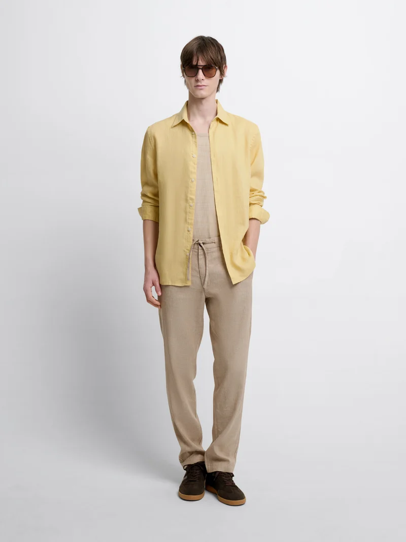 Chemise slim en lin
