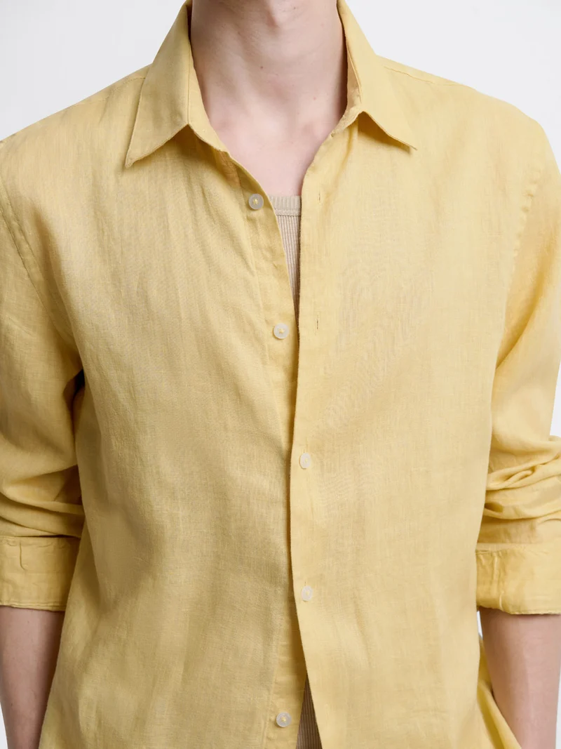 Chemise slim en lin