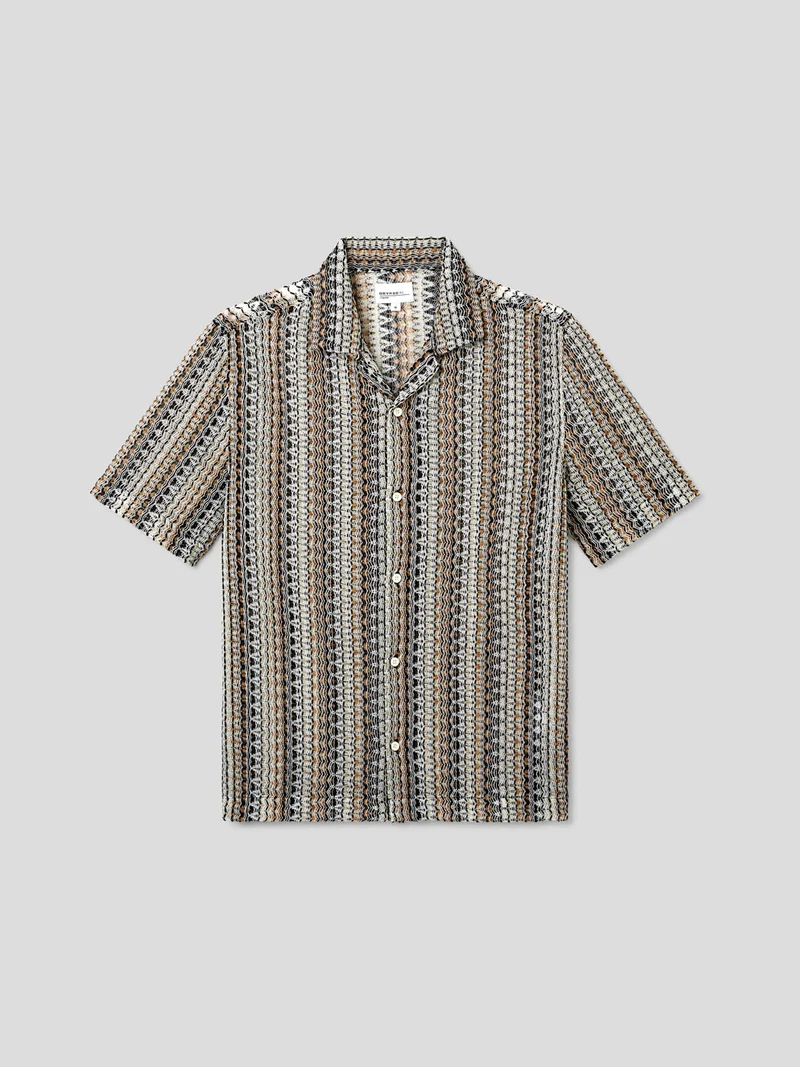 Chemise manches courtes regular à motif