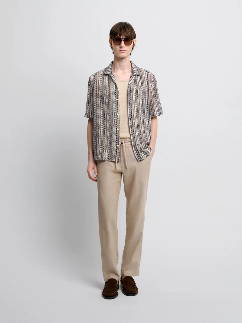 Chemise manches courtes regular à motif