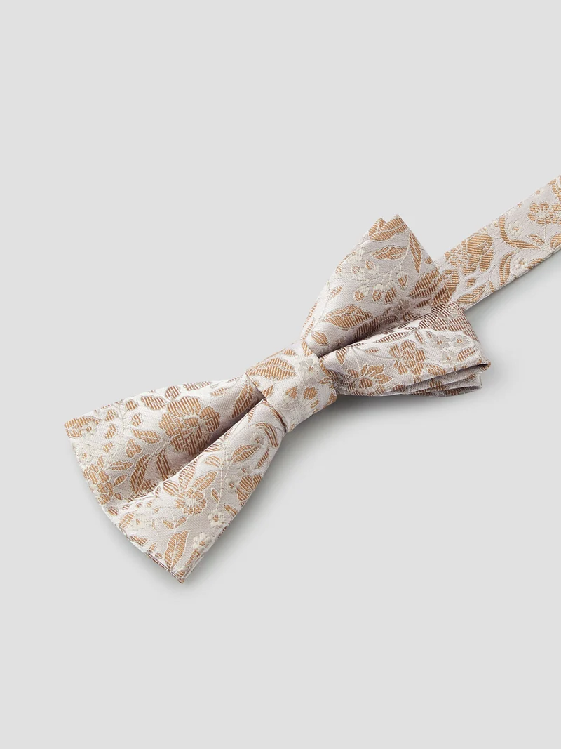 Nœud papillon en soie fleuri