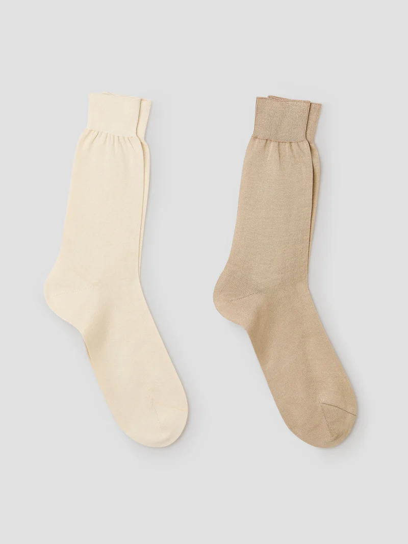 Lot de 2 paires de chaussettes en coton