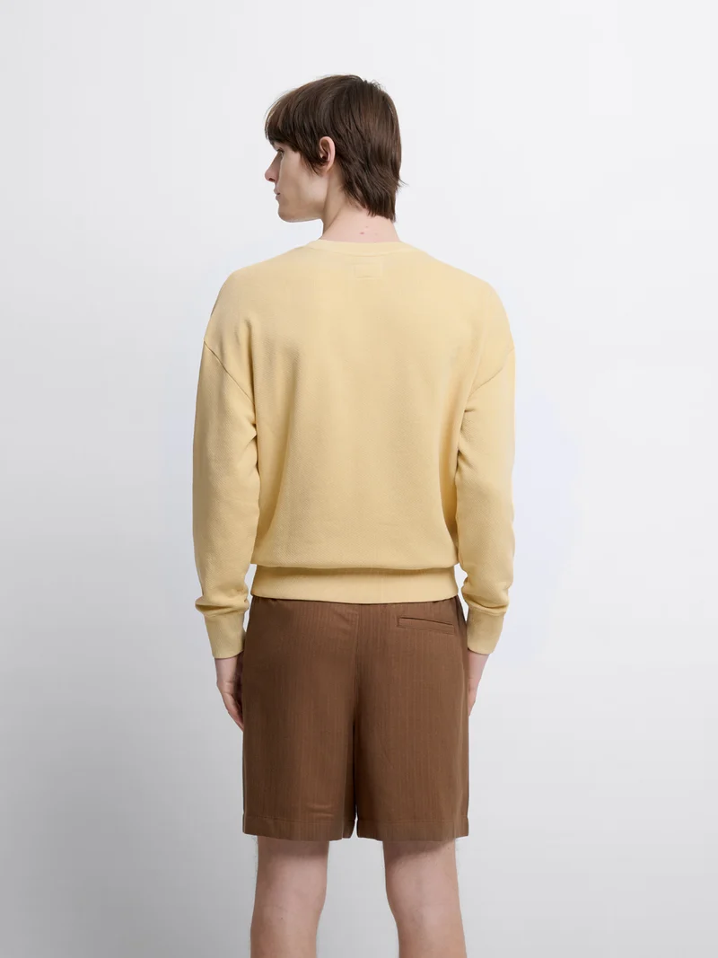 Sweat col rond en coton