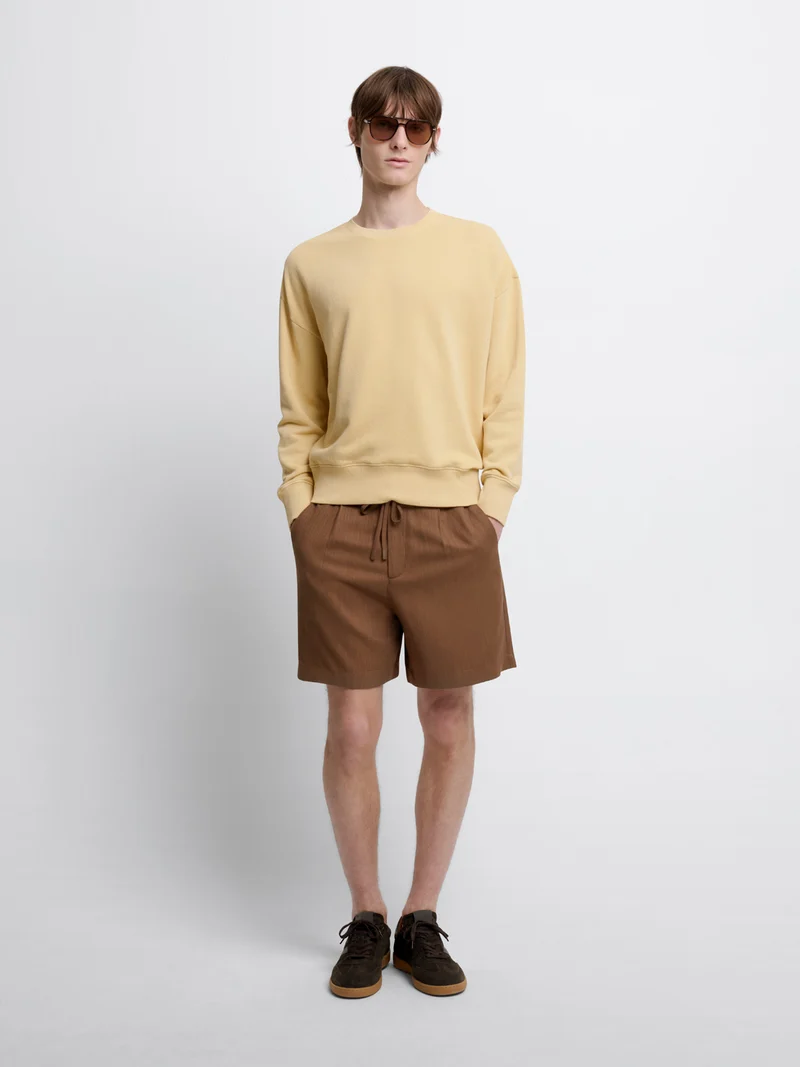 Sweat col rond en coton