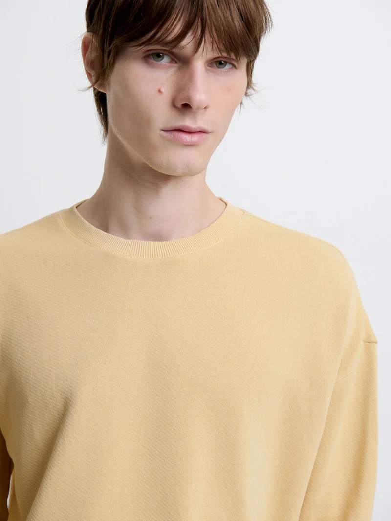 Sweat col rond en coton