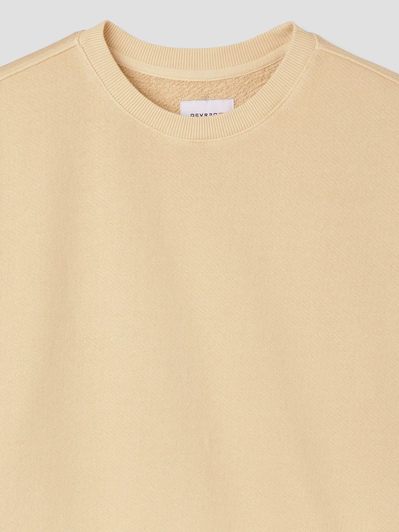 Sweat col rond en coton
