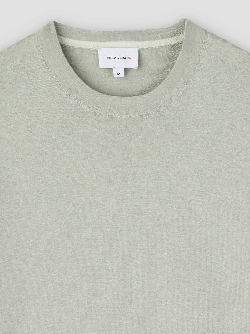 T-shirt maille en soie mélangé