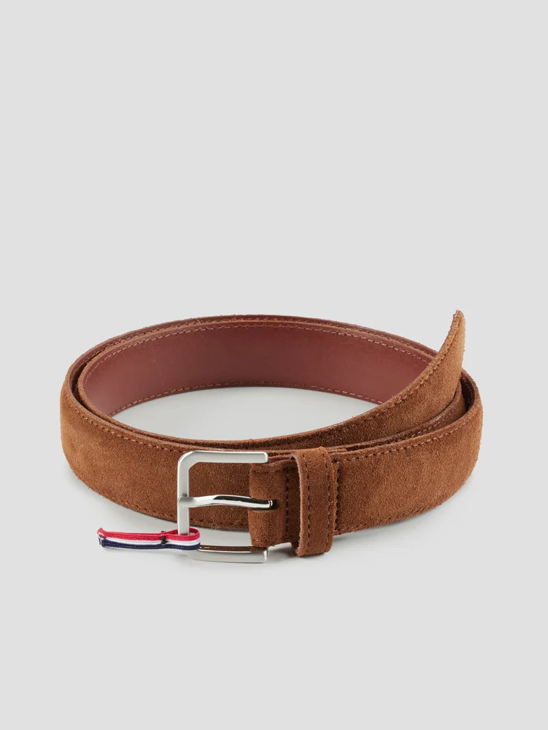 Ceinture en cuir suédé